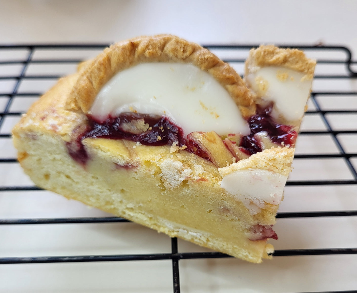 Cherry bakewell blondie