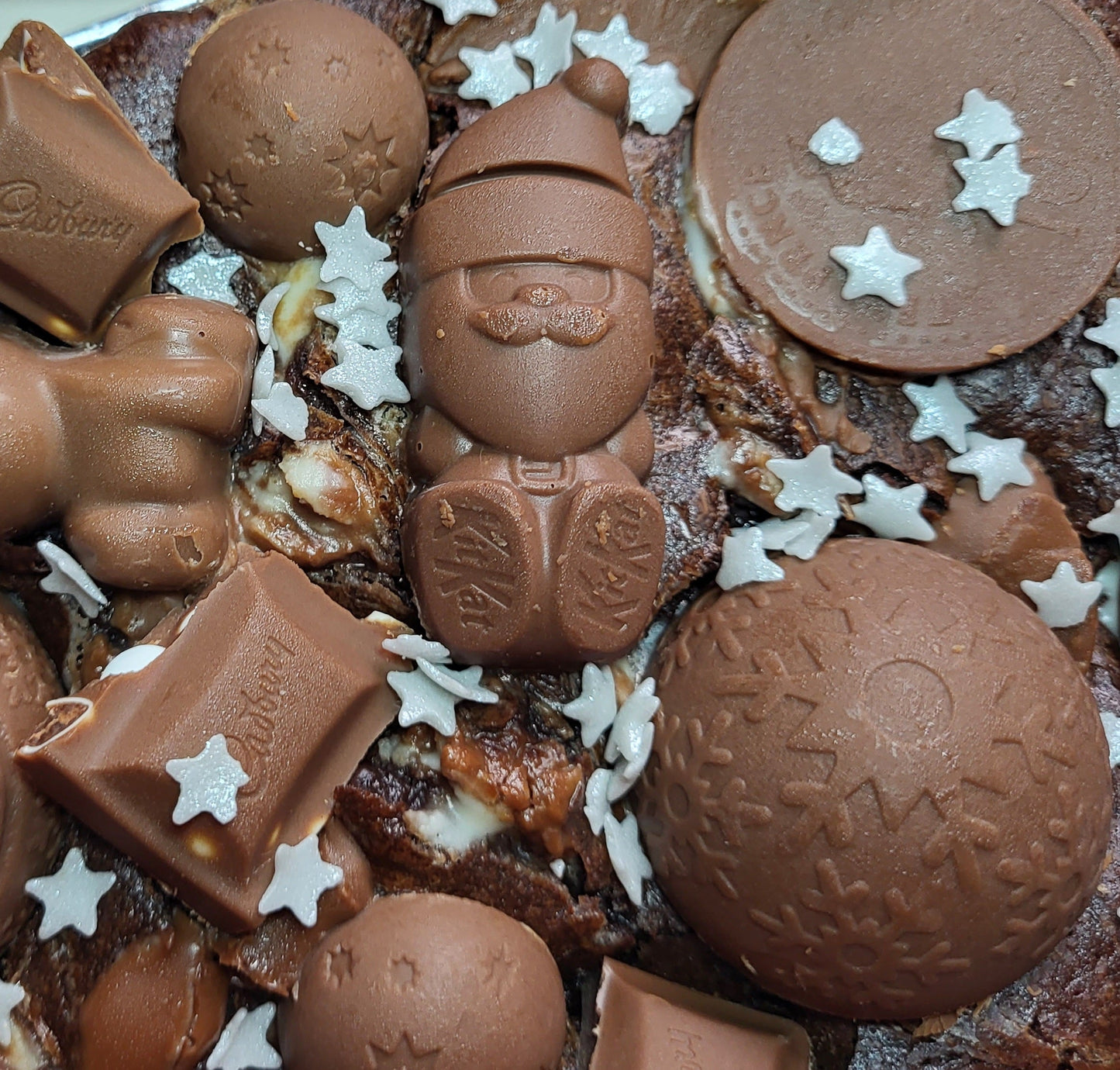 Christmas Brownie Slab