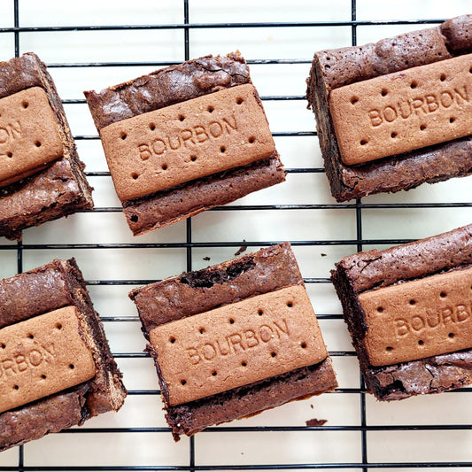 Bourbon biscuit brownie