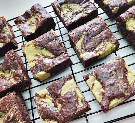 Pistachio Fudge Brownie Slab