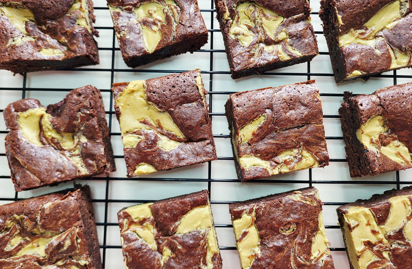 Pistachio Fudge Brownie Slab