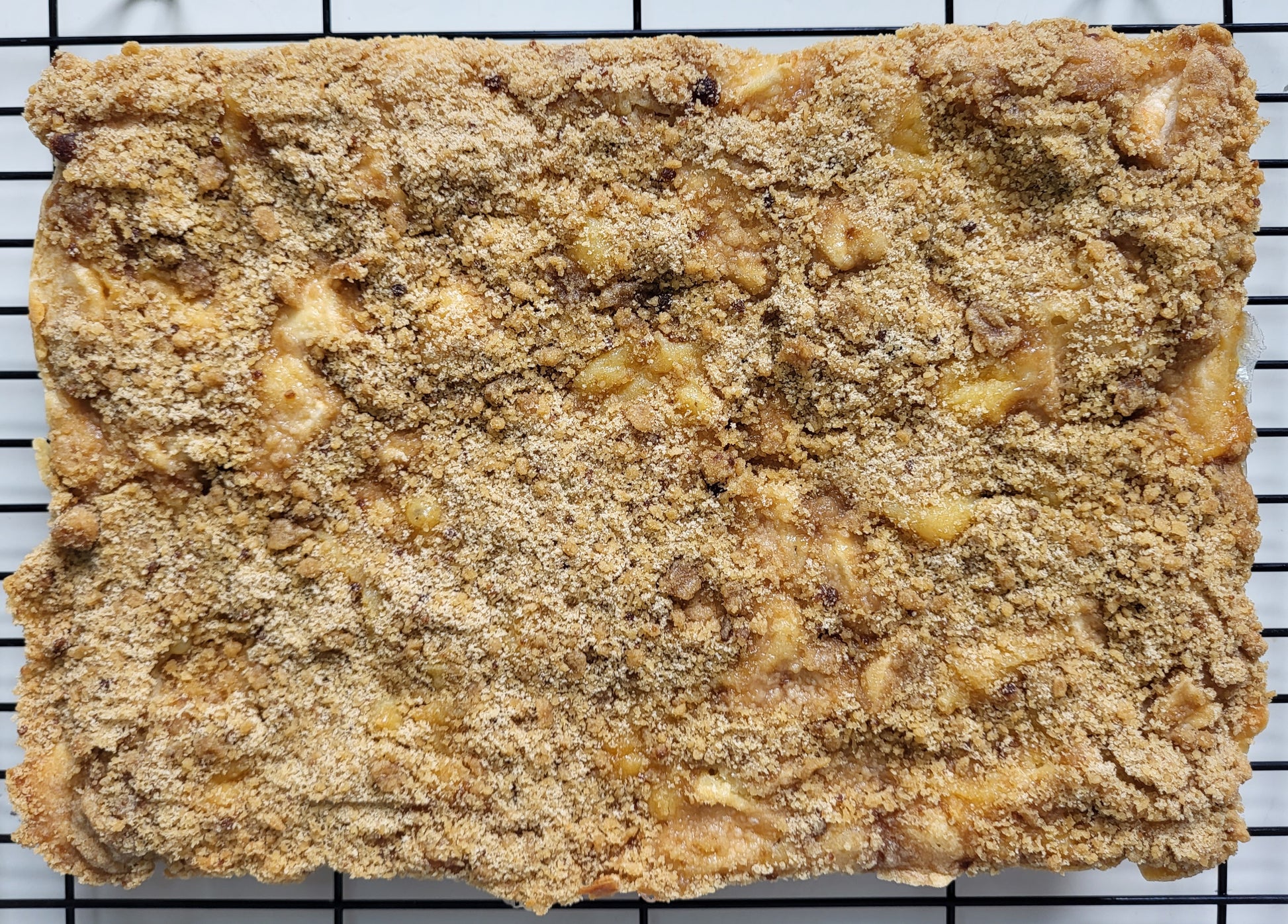 Caramel apple blondie