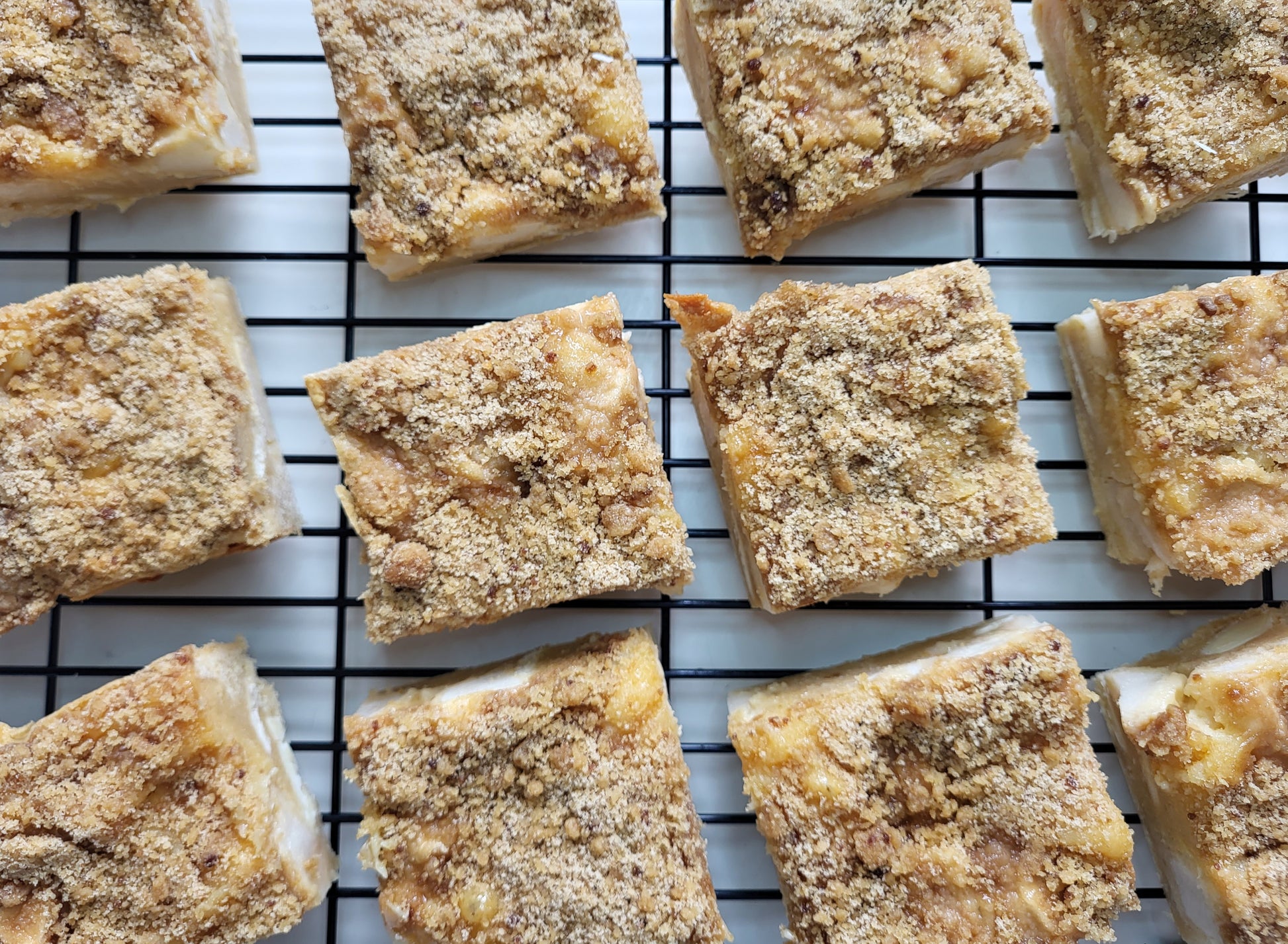Caramel apple blondie