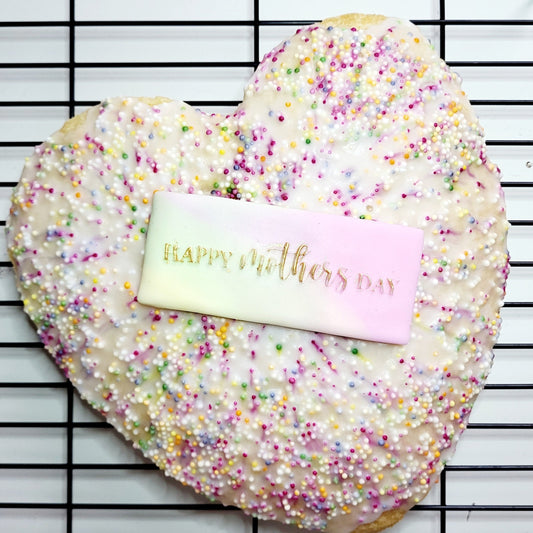 Mother's Day Old School Sprinkle Cake Heart