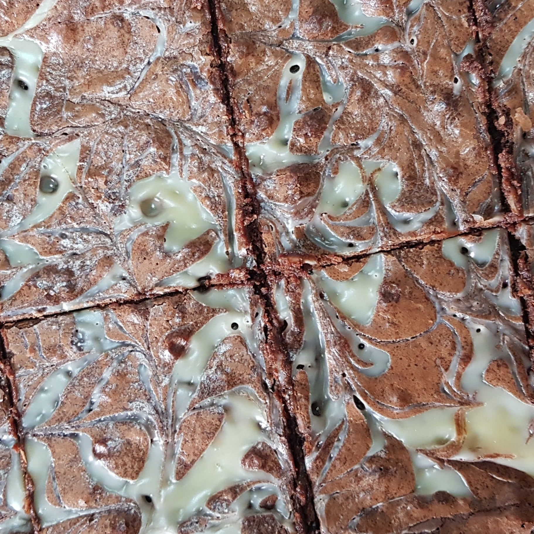 Salted caramel brownie slab