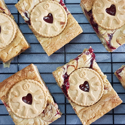 Jammy dodger blondie slab