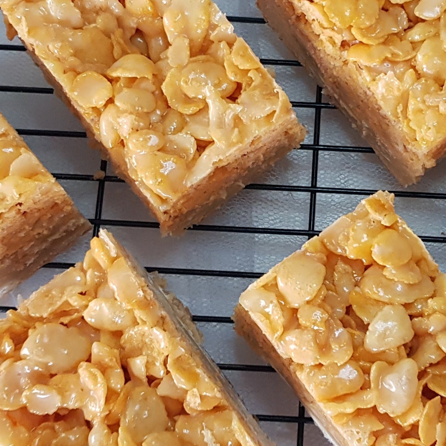 blondies delivered. Cornflake blondie slab