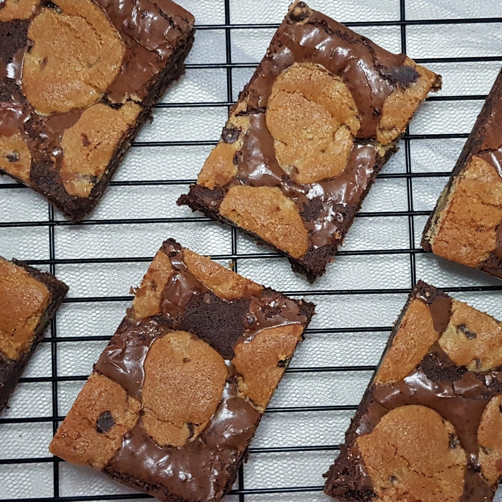 brownie delivery. Cookie dough brownie slab