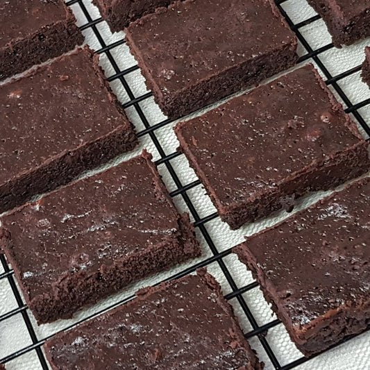 Classic fudge brownie slab