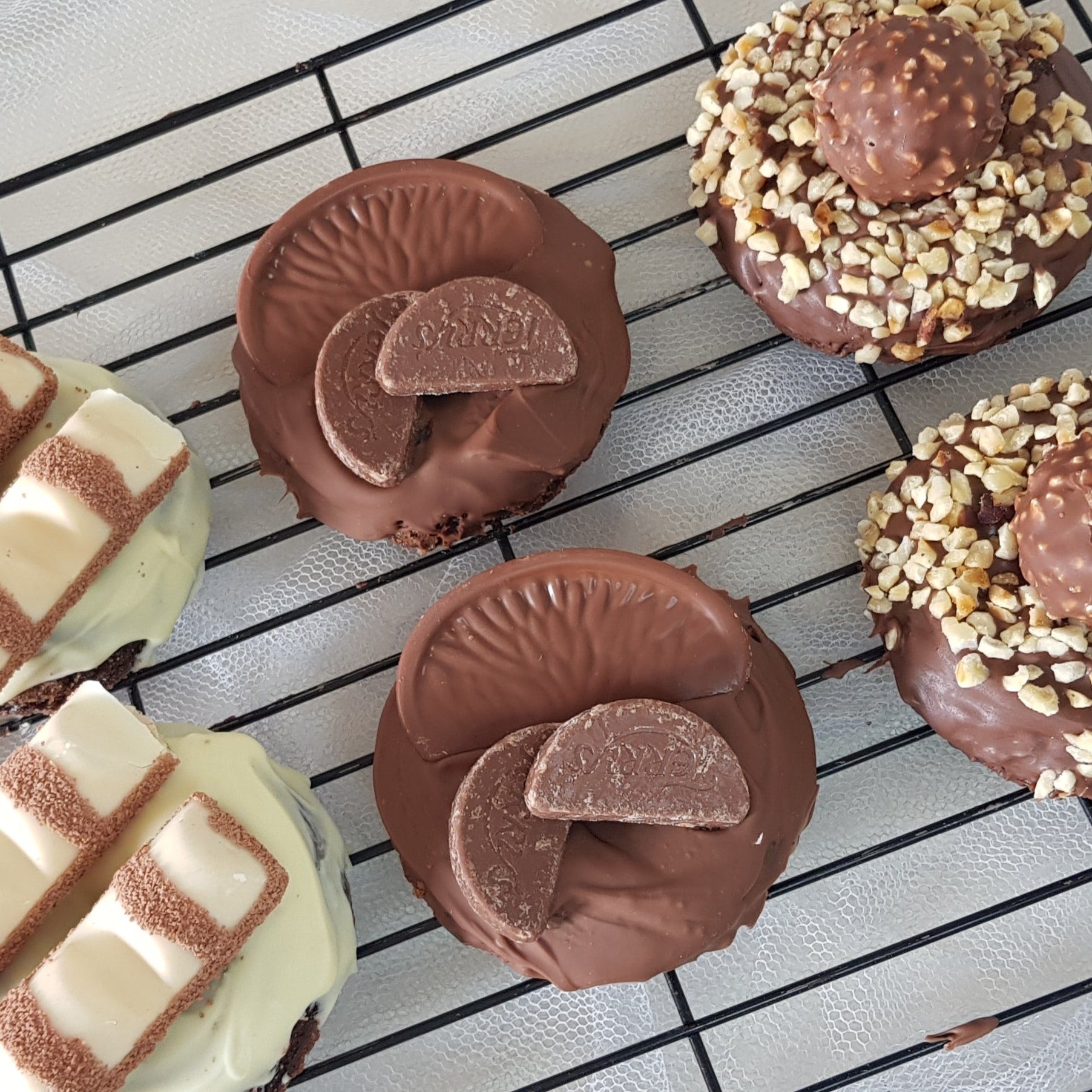 Brownie delivery - Mixed bronuts box, terry's chocolate orange, ferrero rocher and kinder bueno